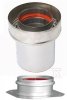 Adapter kominowy powietrzno-spalinowy DN 60/100 uniwersalne do kotłów kondensacyinych z adapterem z tworzywa UNIA60100